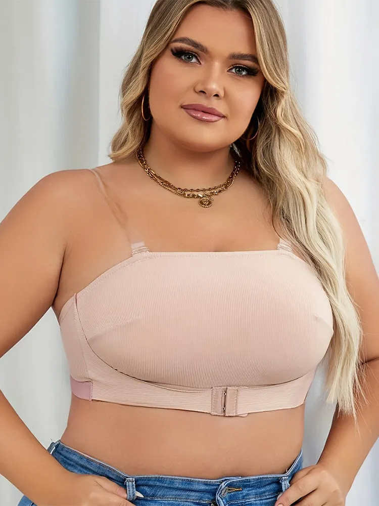 Strapless Bralettes Push-Up Seamless Non-Slip Front Closure Bras