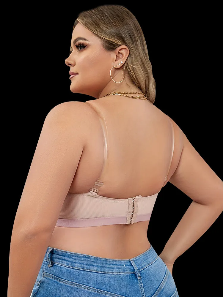 Strapless Bralettes Push-Up Seamless Non-Slip Front Closure Bras