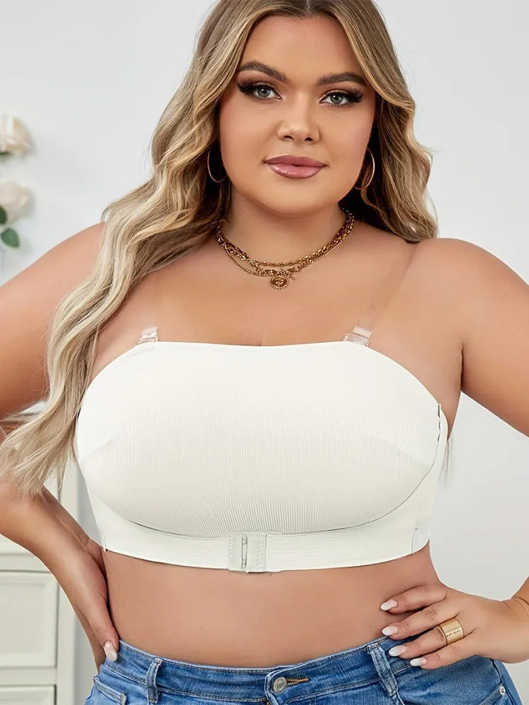 Strapless Bralettes Push-Up Seamless Non-Slip Front Closure Bras