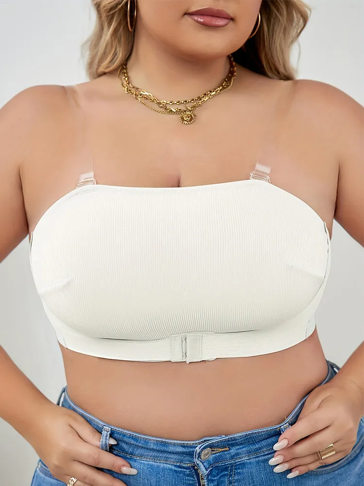 Strapless Bralettes Push-Up Seamless Non-Slip Front Closure Bras