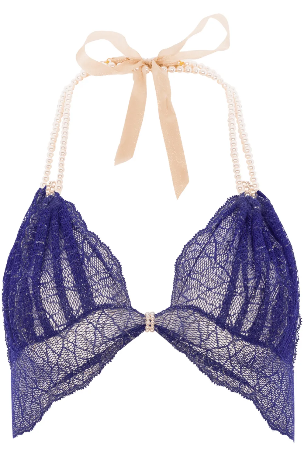 Sydney Pearl Bra Blue, Size XL