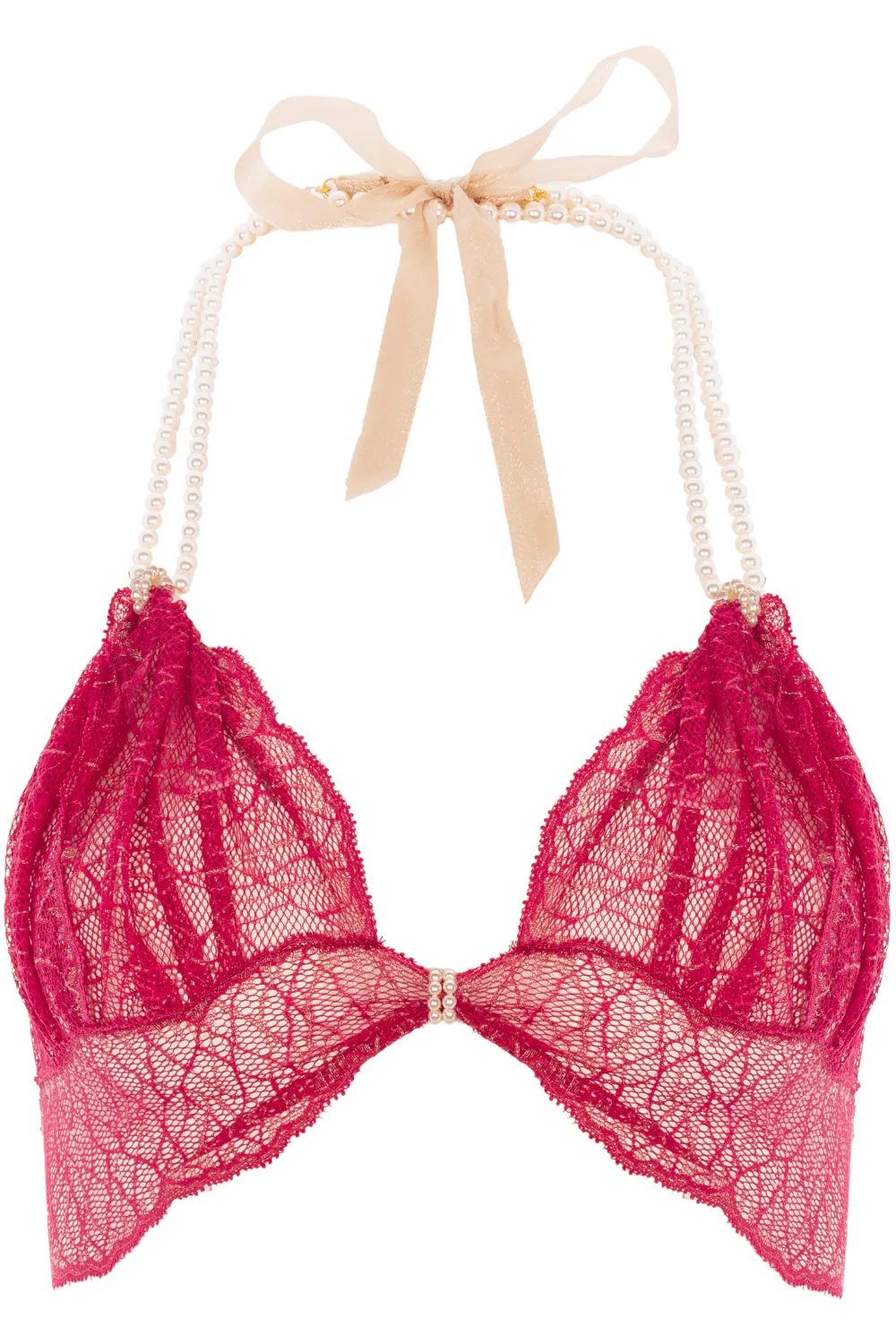 Sydney Pearl Bra Red