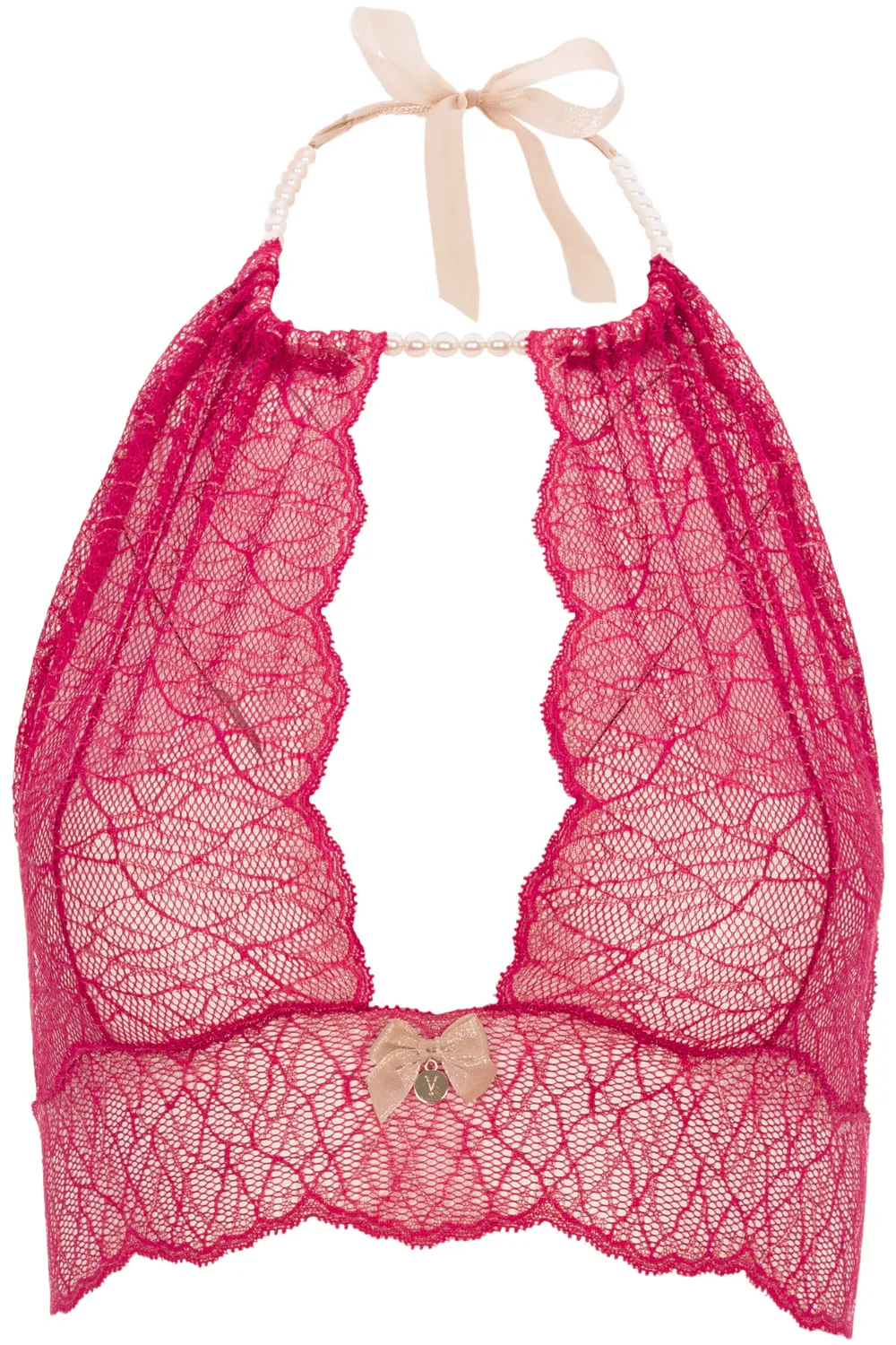 Sydney Pearl Bralette Red