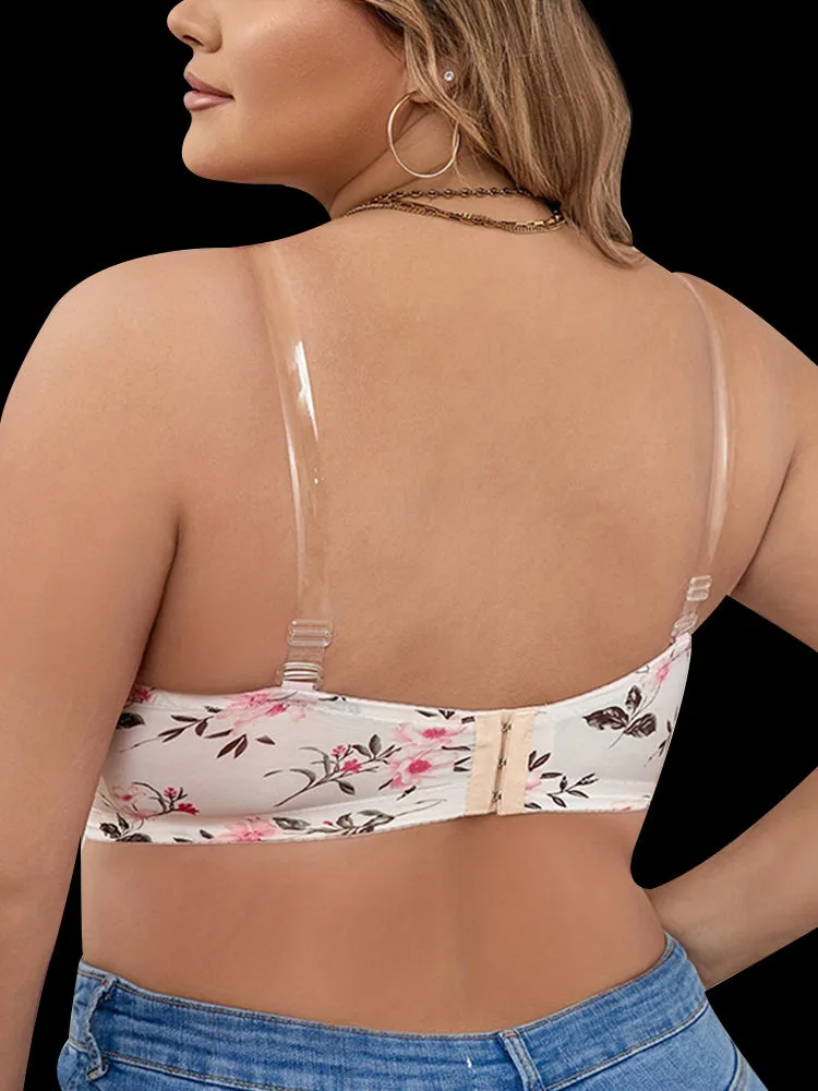 Underwire Push-Up Bra Breathable Front Closure Bras