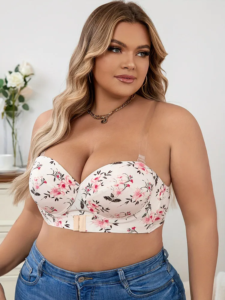 Underwire Push-Up Bra Breathable Front Closure Bras