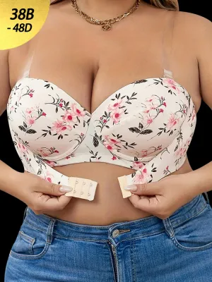 Underwire Push-Up Bra Breathable Front Closure Bras