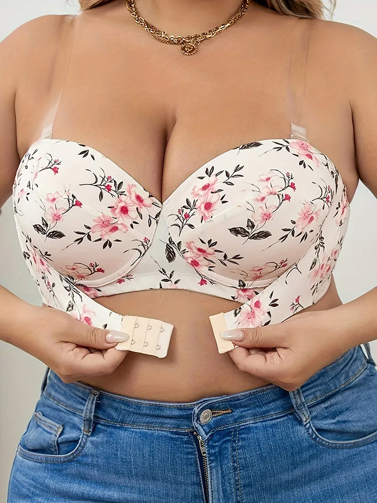 Underwire Push-Up Bra Breathable Front Closure Bras
