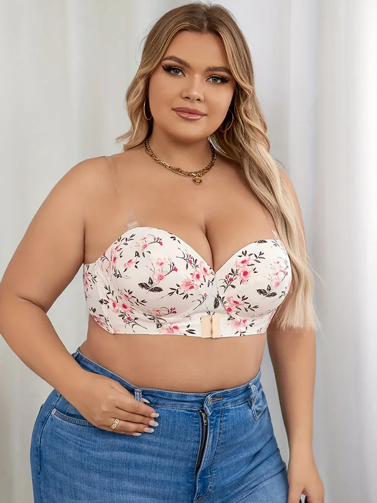 Underwire Push-Up Bra Breathable Front Closure Bras
