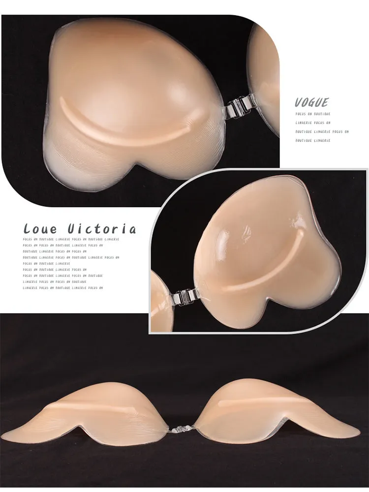 Underwire Style Push Up Wedding Dress Silicone Invisible Bra