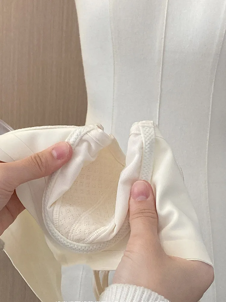 Underwired Strappy Satin Push-Up Bra