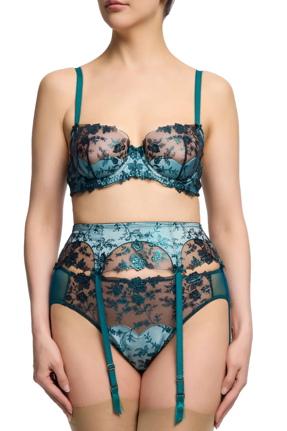 Victresse High Waist Brief in Kingfisher Blue