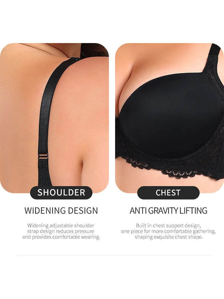 Women's Lace Trim Breathable Push-Up Bras