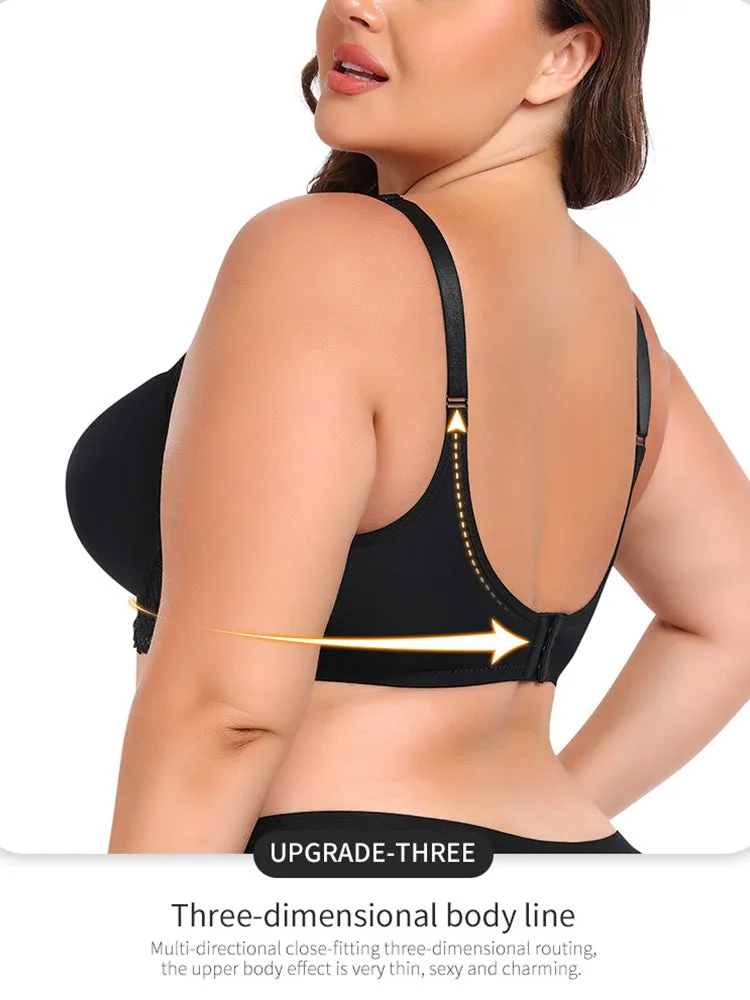Women's Lace Trim Breathable Push-Up Bras