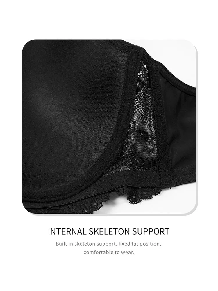 Women's Lace Trim Breathable Push-Up Bras