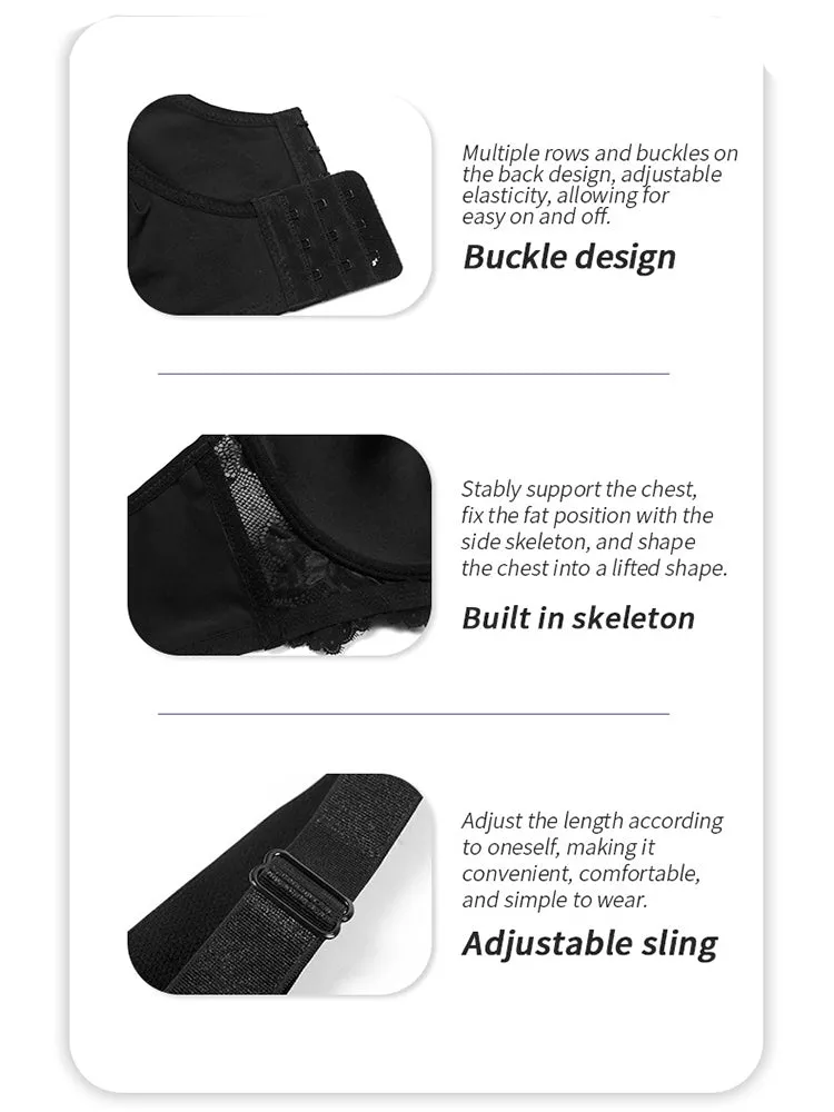 Women's Lace Trim Breathable Push-Up Bras