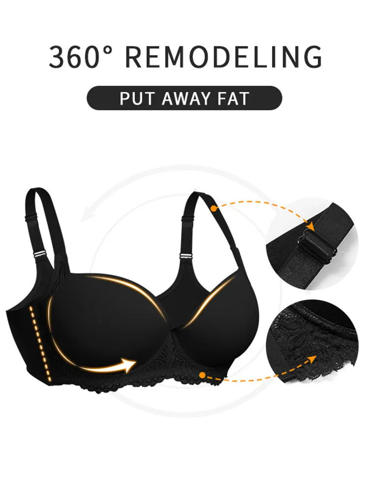 Women's Lace Trim Breathable Push-Up Bras