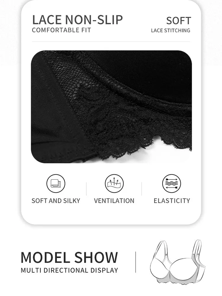 Women's Lace Trim Breathable Push-Up Bras
