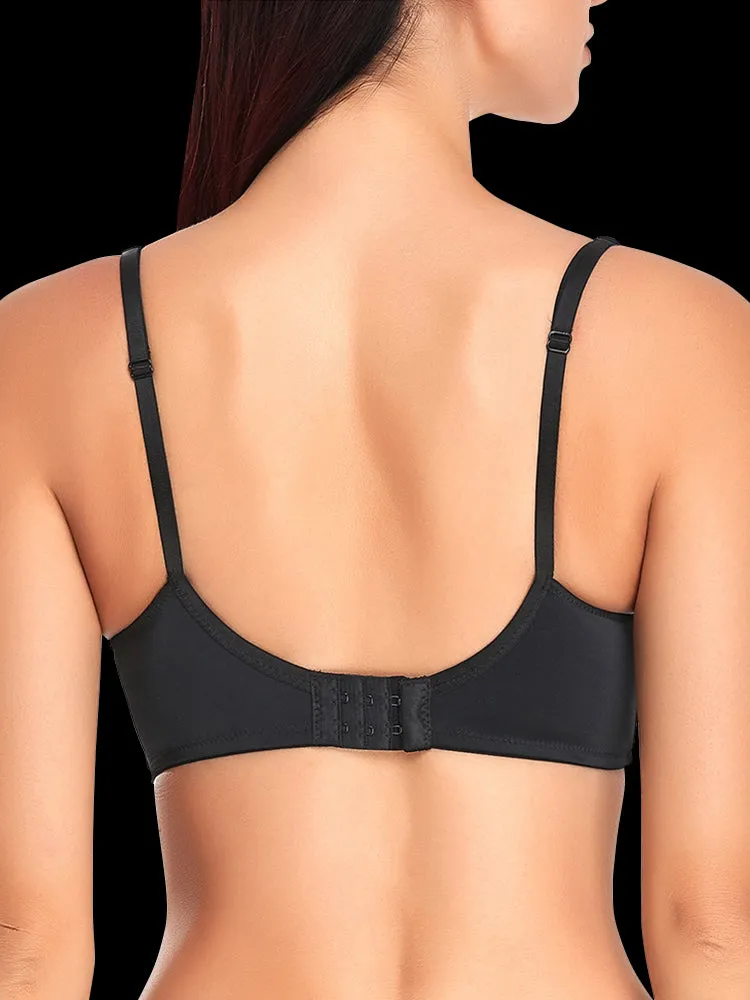 Women's Lace Unlined Push Up Underwire Bra