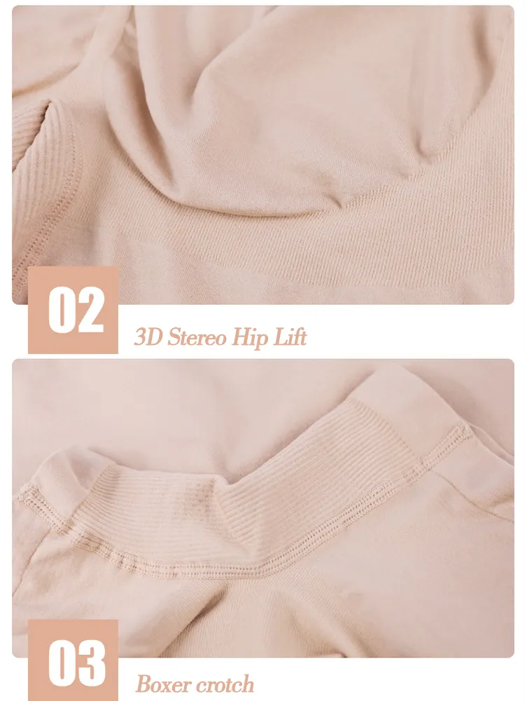 Women's Seamless Shaping Tummy Control Shapewear Under Dress Boyshorts