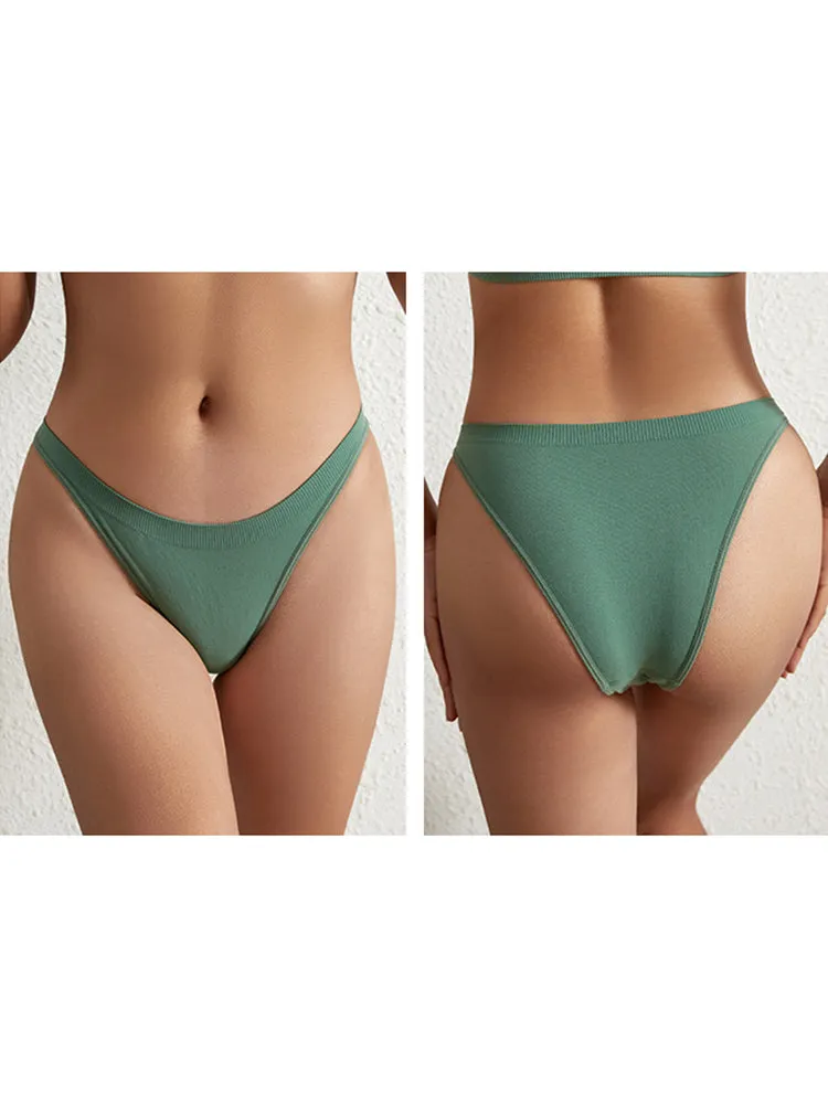Women's Sexy Low-Rise Seamless Sports T-Back Thong