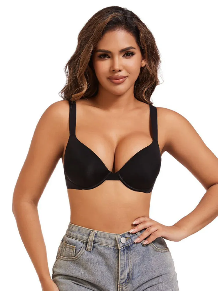 Women's Sexy Plus Size Smooth Push-Up Bra – Flexible Underwire Lift