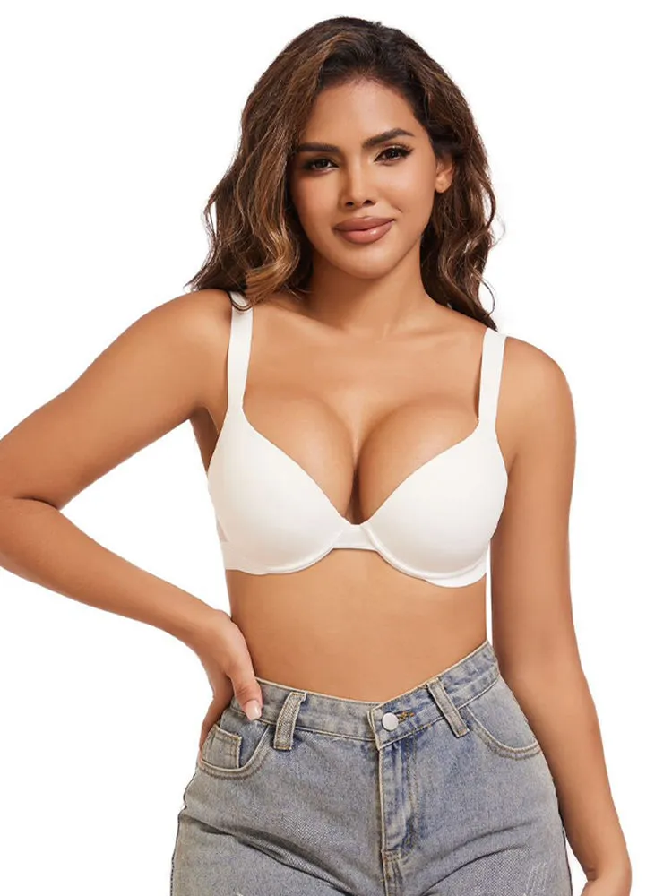 Women's Sexy Plus Size Smooth Push-Up Bra – Flexible Underwire Lift