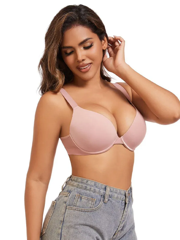 Women's Sexy Plus Size Smooth Push-Up Bra – Flexible Underwire Lift