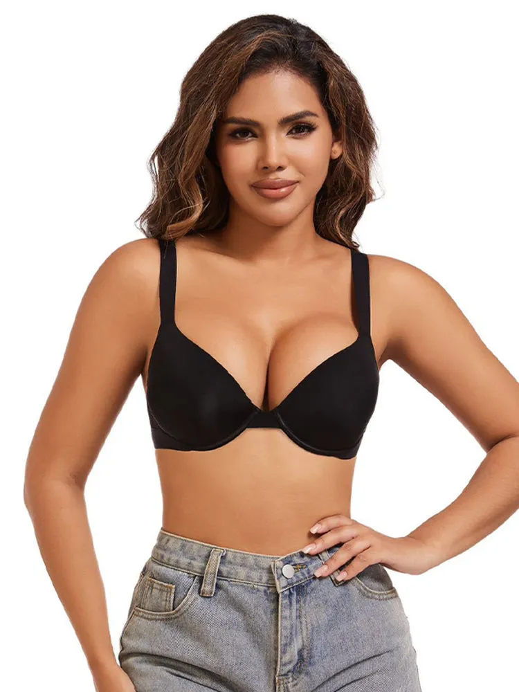Women's Sexy Plus Size Smooth Push-Up Bra – Flexible Underwire Lift