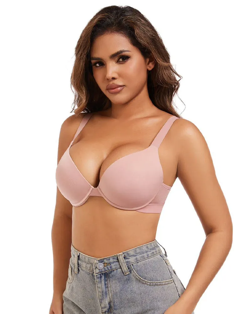Women's Sexy Plus Size Smooth Push-Up Bra – Flexible Underwire Lift