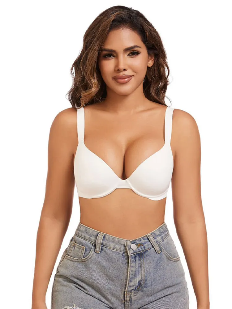 Women's Sexy Plus Size Smooth Push-Up Bra – Flexible Underwire Lift