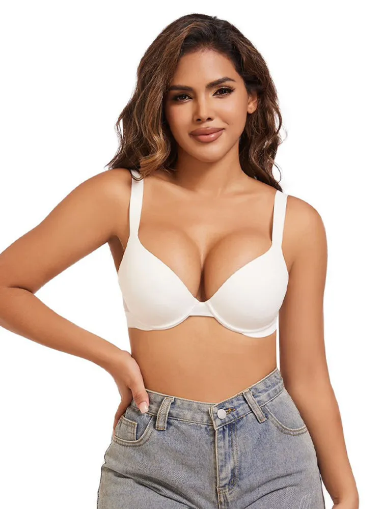 Women's Sexy Plus Size Smooth Push-Up Bra – Flexible Underwire Lift