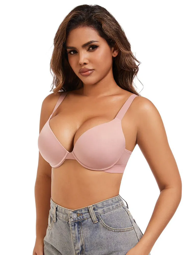 Women's Sexy Plus Size Smooth Push-Up Bra – Flexible Underwire Lift