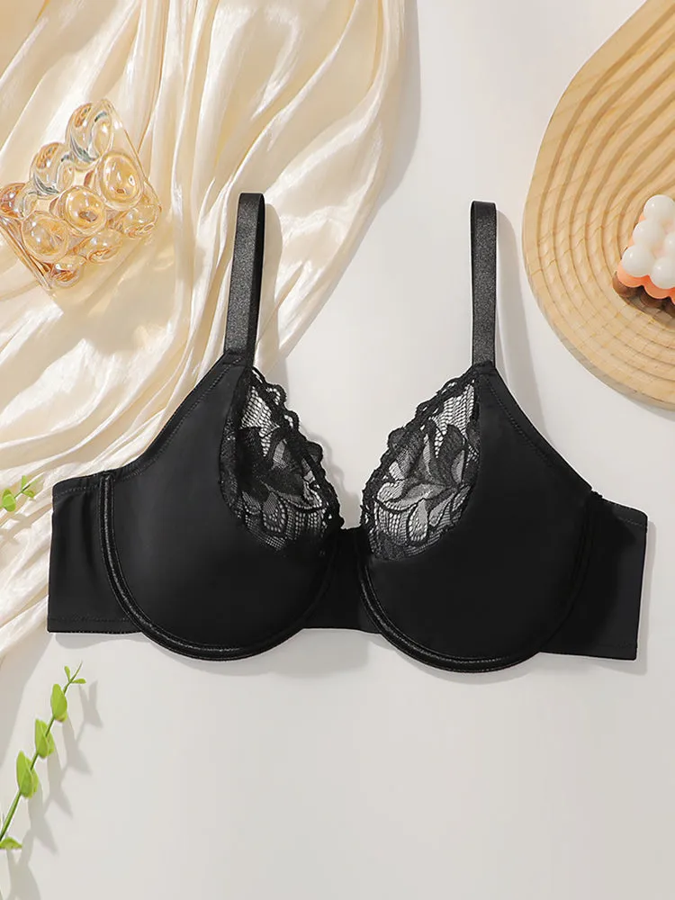 Women's Underwire Bras Push-Up Bra with Lace Trim